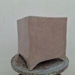 Handcrafted Face Ceramic Vase / Planter GREY – 15.5 × 15.5 cm - Image 5