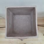 Handcrafted Face Ceramic Vase / Planter GREY – 15.5 × 15.5 cm - Image 6